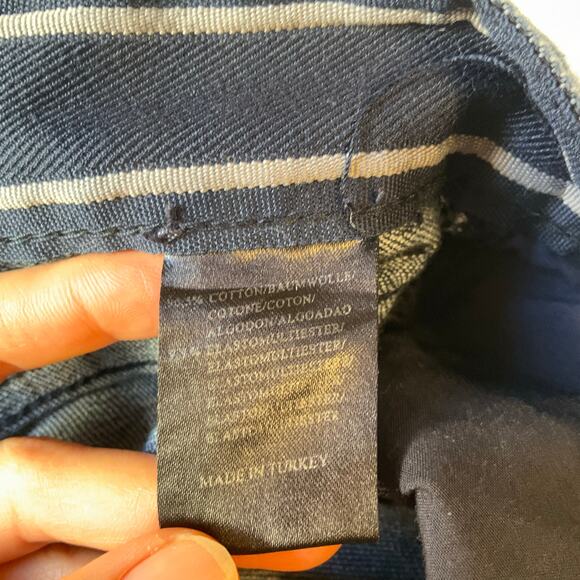 Armani Collezioni Men Jeans size 34 Blue Mid Rise Stretch Boot Cut Slim Straight - Picture 9 of 11